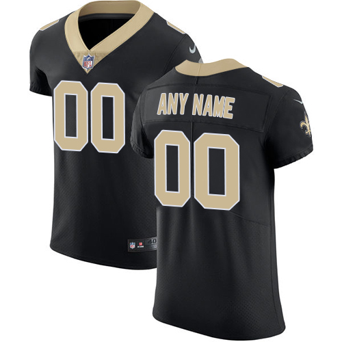 Men's New Orleans Saints Black Team Color Vapor Untouchable Custom Elite NFL Stitched Jersey